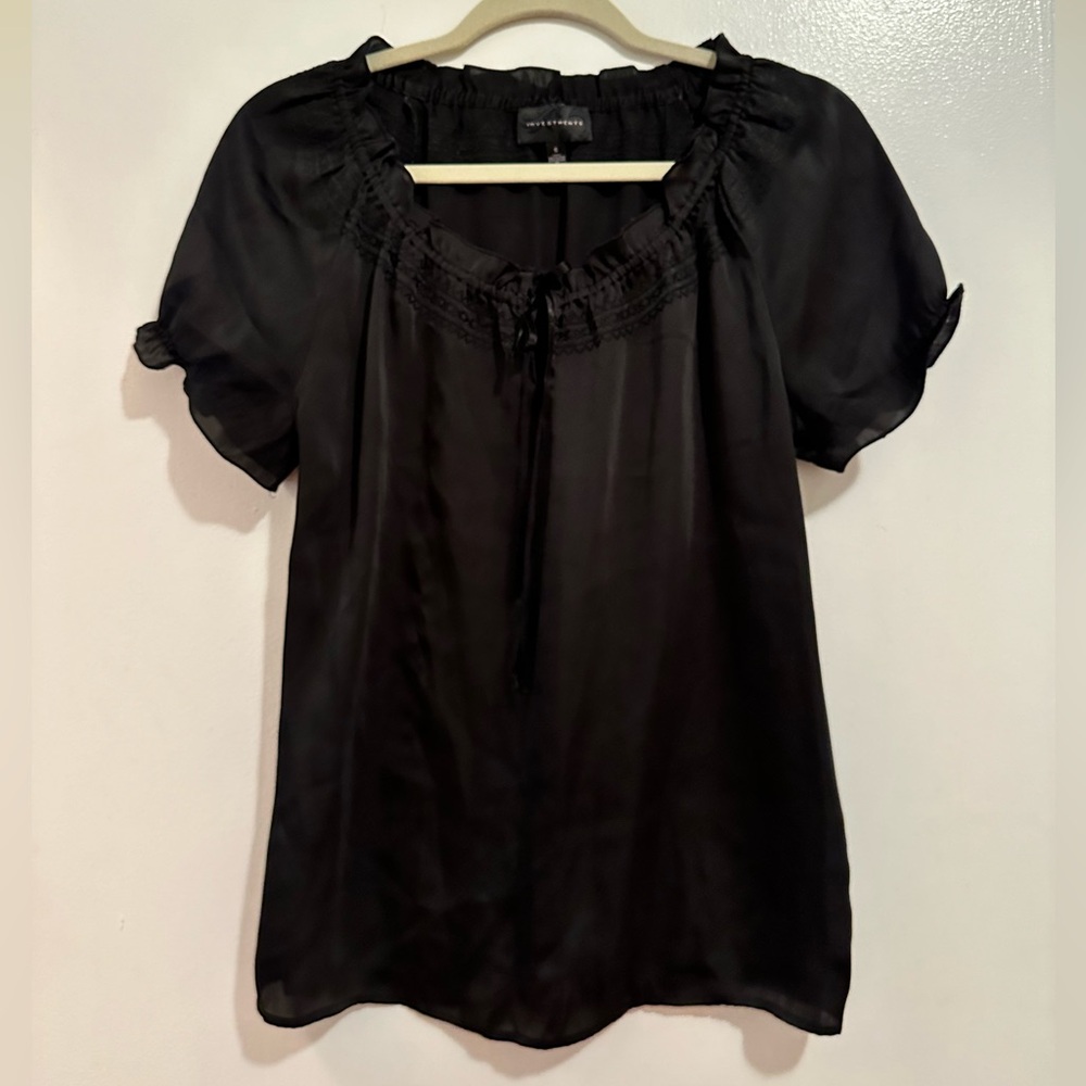 Investments Women’s Black Polyester Blouse